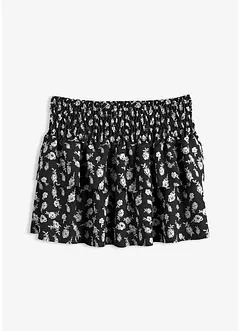 Volangskjørt i krinklet, strukturert materiale, bonprix