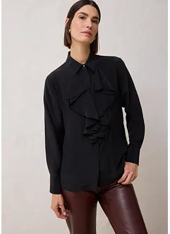 Bluse med silke, bonprix