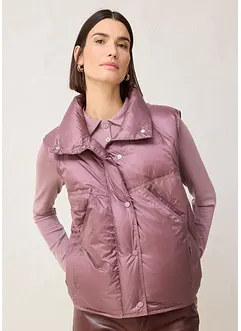 Vattert vest med resirkulert dun, bonprix