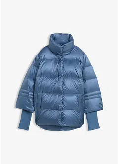 Dunjakke med resirkulert dun og ermer i strikket materiale, bonprix