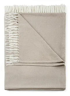 Pledd med frynser, bonprix