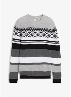 Genser med koftemønster, bonprix