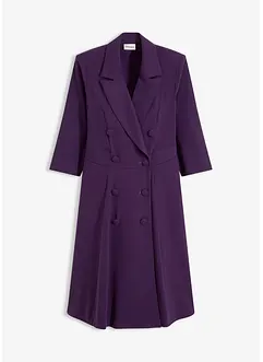 Blazerkjole med utskrådd skjørt, bonprix