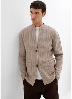 Cardigan i fin ribbestrikk, bonprix