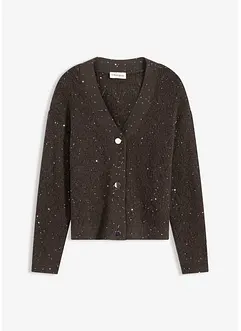 Cardigan med hullmønster, bonprix