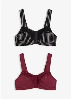 BH med lukning foran (2-pack), bonprix