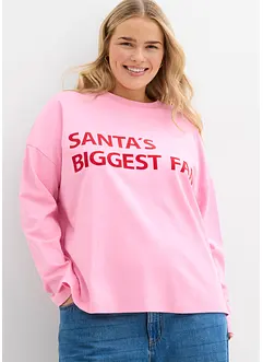 Oversized topp av bomull, bonprix