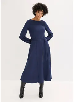 Kjole i Punto di Roma-materiale med blonder, bonprix