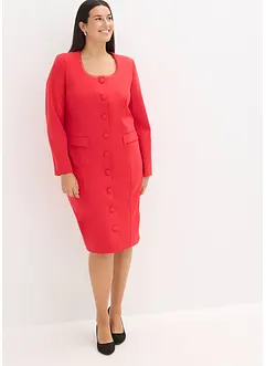 Blazerkjole med blondekant, bonprix