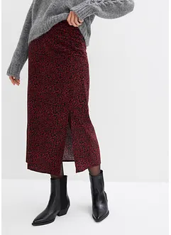 Midiskjørt i lett viskose, bonprix