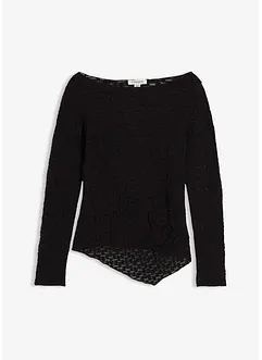 Langermet topp i blondemateriale, bonprix