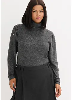 Fleecegenser i lett viskosemiks, bonprix