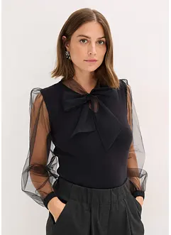 Genser i lett viskosemiks, bonprix