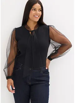 Genser i lett viskosemiks, bonprix