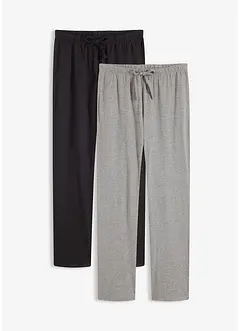Pyjamasbukse med stikklommer (2-pack), bonprix
