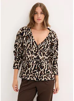 Jacquard strikkejakke, bonprix