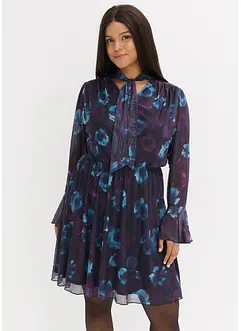 Kjole i myk mesh, bonprix