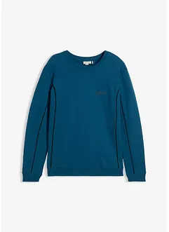 Sweatshirt i 100% bomull med kontrastfargede detaljer, bonprix