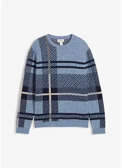 Genser med rutemønster, bonprix