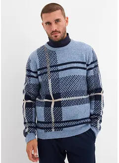 Genser med rutemønster, bonprix