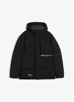 Vattert jakke med sporty detaljer, bonprix