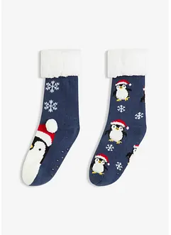 Myke sokker med pilefôr (2-pack), bonprix