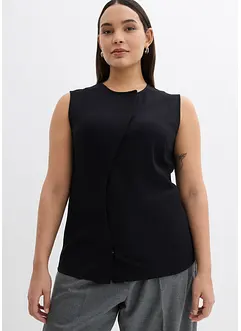 Asymmetrisk vest i Punto di Roma-materiale, bonprix