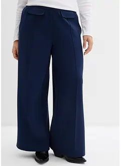 Bootcut-bukse i viskosemiks med lett glans, bonprix