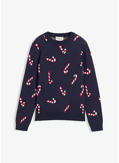 Finstrikket genser med julemotiv, bonprix