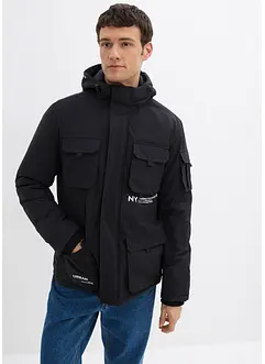 Vattert jakke med sporty detaljer, bonprix