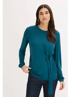 Langermet topp i myk viskosemiks, bonprix