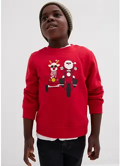 Sweatshirt i 100% økologisk bomull med julemotiv, bonprix