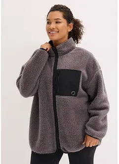 Funksjonsjakke i fleece, oversized, bonprix