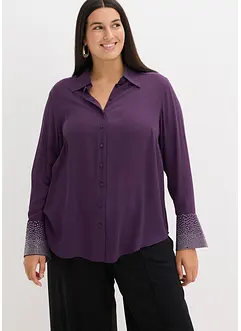 Skjorte med glitterstener, bonprix