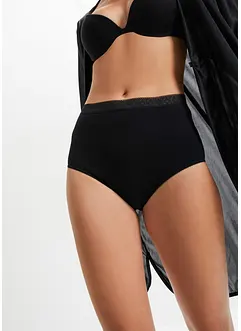 High Waist-truse med bomull (3-pack), bonprix