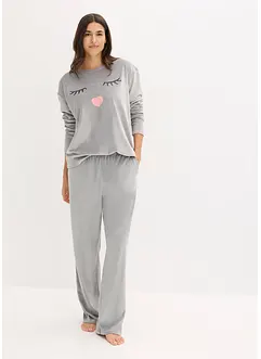 Loungewear-kosedress i fløyel, bonprix