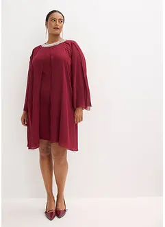 Chiffonkjole med strass-applikasjon, bonprix