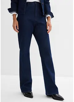 Loose Straight-jeans High waist, komfortlinning med strass, bonprix