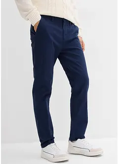 Regular Fit-chinos med varmende flanellfôr, Tapered, bonprix
