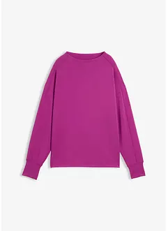 Oversized sweatshirt av mykt scubamateriale, bonprix