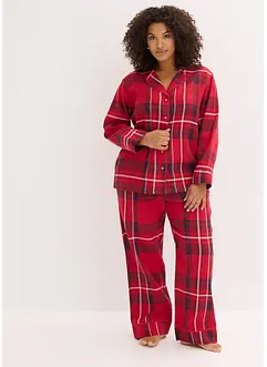 Vevd pyjamas i flanell, bonprix
