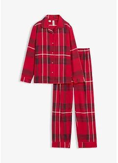 Pyjamas i myk bomullsflanell (2-delt sett), bonprix
