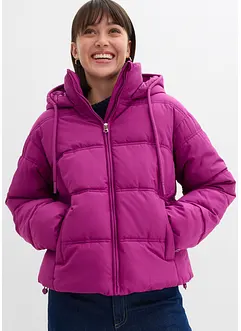 Kort, vattert jakke, bonprix