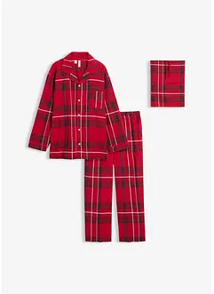 Flanellpyjamas i myk bomull, leveres med gavepose, bonprix