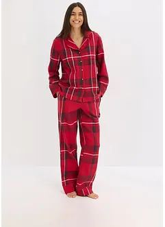 Vevd pyjamas i flanell, bonprix