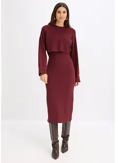 Strikket kjolesett  (2-delt sett), bonprix