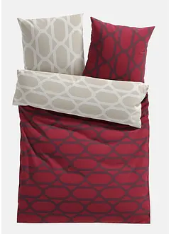 Vendbart sengesett med grafisk design, bonprix