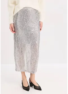 Paljett-midiskjørt, bonprix