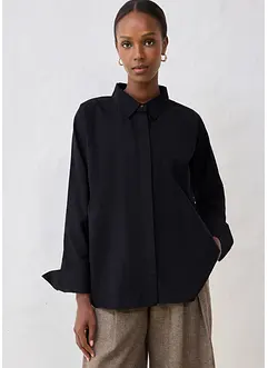 Skjorte med silke, bonprix