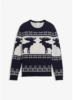 Genser med koftemønster, bonprix